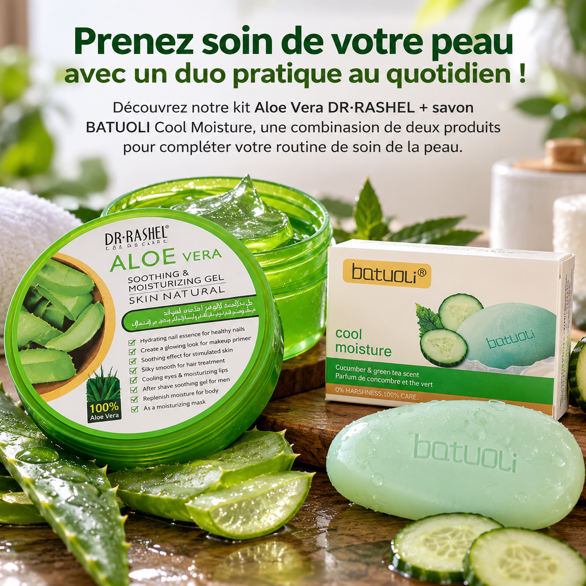 🌿 KIT FRAÎCHEUR & HYDRATATION