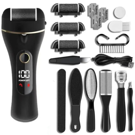 🦶 KIT COMPLET DE PÉDICURE ÉLECTRIQUE — Tout pour prendre soin de vos pieds à la maison !